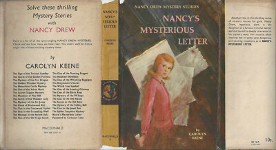 NANCY DREW #8 - NANCY'S MYSTERIOUS LETTER - w/DJ NPC RARE UK MACDONALD