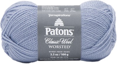 Spinrite Patons Classic Wool Yarn-Blue Fog