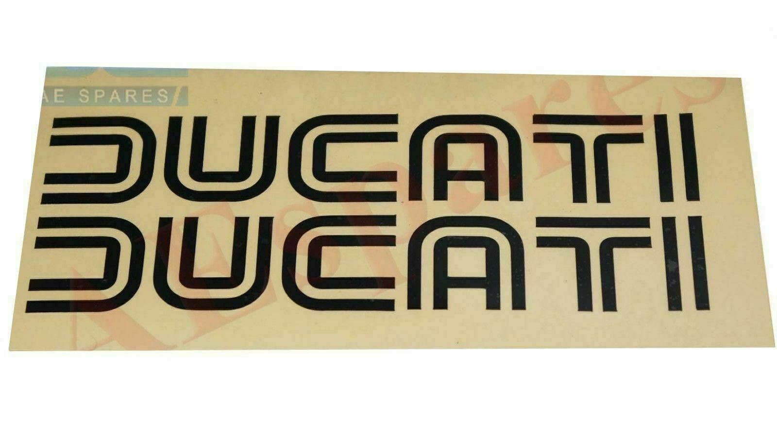 Ducati Petrol Fuel Tank Black Sticker Decal 2 Units 