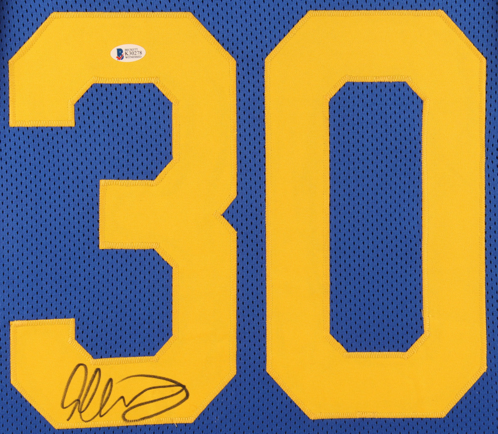 TODD GURLEY Signed 35x43 Custom Framed Jersey (BECKETT  COA) 9509