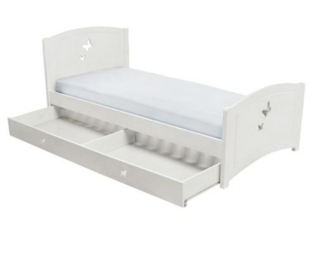 2x white single bed frames with storage drawers in Tower Hamlets
