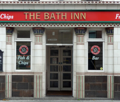 PHOTO  DETAIL OF THE BATH INN HANDEL STREET NOTTINGHAM TO AN APPARENTLY EARLY C1