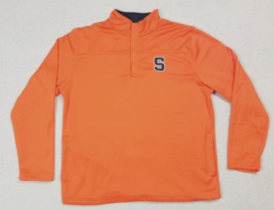 Colosseum Syracuse Orange 1/4 Snap Pullover Fleece Jacket Sweatshirt - Men's XL