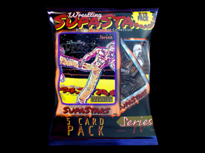 NFT - Wrestling SupaStars FAN ART - 5 card pack - Series 4 Hulk Hogan Macho Man