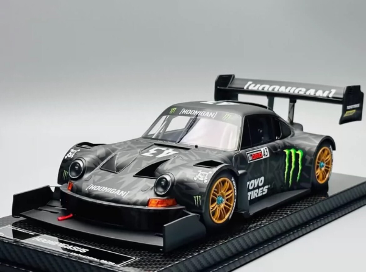 RARE* VIP Model 1/18 Porsche 911 RSR Hoonigan Monster