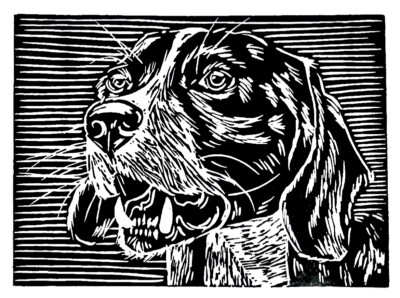 Lino Cut Print Original.  Perfect For Home Decor.