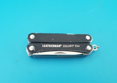 Leatherman Squirt ES4 Multi-Tool Knife Wire Strippers Electrician! BLACK!
