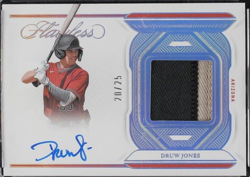 Druw Jones autograph Panini　/399 DRUW JONES /15 SAPPHIRE ON CARD AUTO PATCH AUTOGRAPH 2023