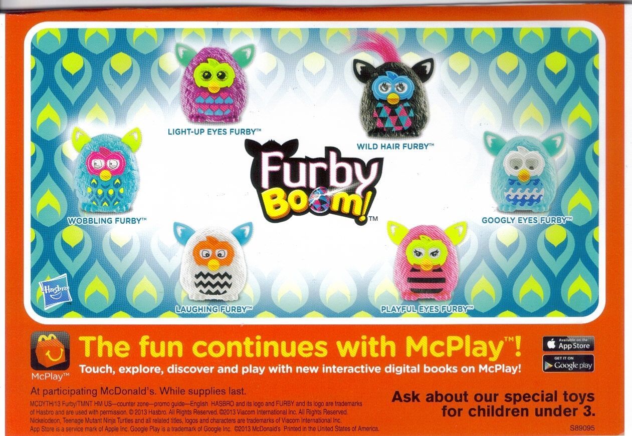 McDonald's Furby Fast Food Premiums
