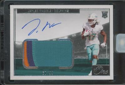 2021 Panini One RPA #8 Jaylen Waddle 60/99 Auto Autograph Patch RC Rookie