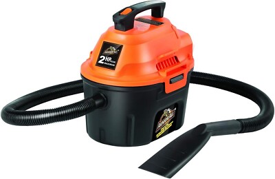 Armor All AA255 2.5 Gallon 2 Peak HP Wet/Dry Utility Shop Vacuum Orange