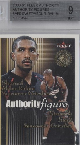 2000-01 Fleer Authority - Shareef Abdur-Rahim/Stromile Swift #9 AF