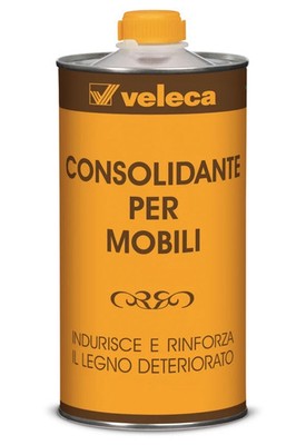 CONSOLIDANTE PER LEGNO 750 ml INDURISCE E RINFORZA IL LEGNO DETERIORATO VELECA