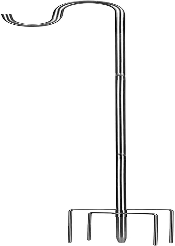 78 Inch Shepherds Hook for Bird Feeder, 5/8 Inch Width Heavy Duty Adjustable Out