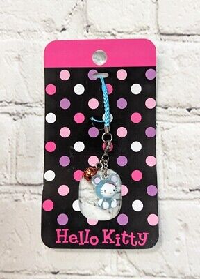 Hello Kitty BLUE MOUSE Phone Charm 2011 Sanrio RARE