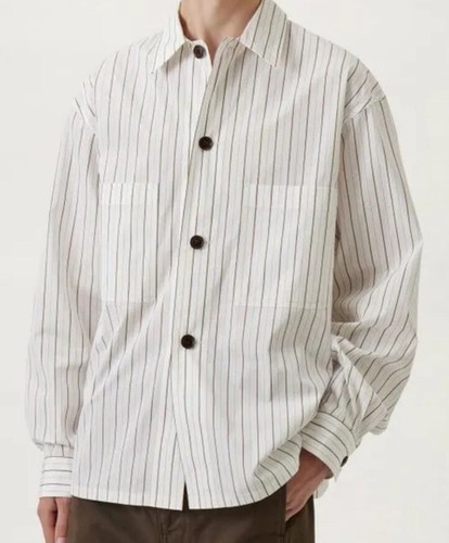 LEMAIRE シルクシャツ　ブラウン LEMAIRE スカーフディテール シルクシャツ | ブラウン | FARFETCH JP