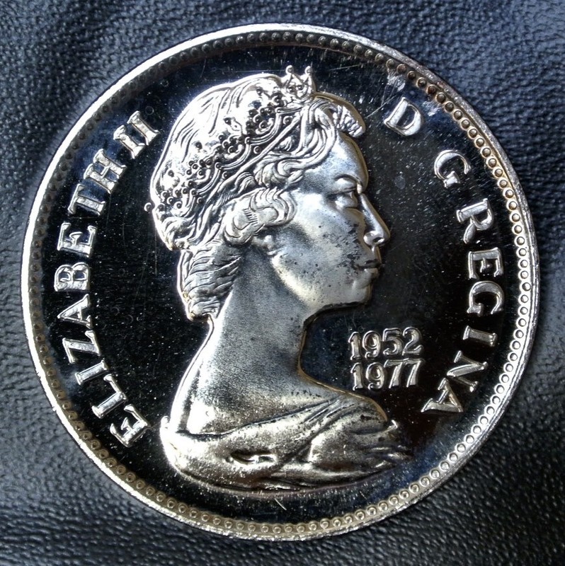 1952-1977 CANADA Commemorative Queen Elizabeth II SILVER ...