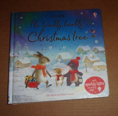 The Twinkly Twinkly Christmas Tree USBorne Hardcover Book by Sam Taplin WORKS