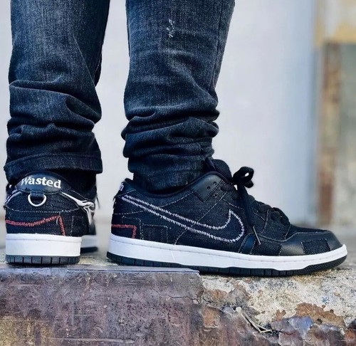 Verdy Wasted Youth x Nike SB Dunk Low “Black Denim” - Men's Verdy Wasted Youth x Nike SB Dunk Low “Black Denim” - Men's