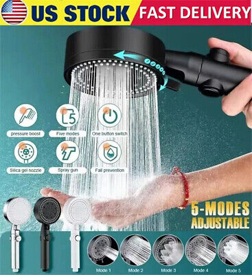 High-Pressure Shower Head Multi-Functional Hand Held Sprinkler With 5 Modes