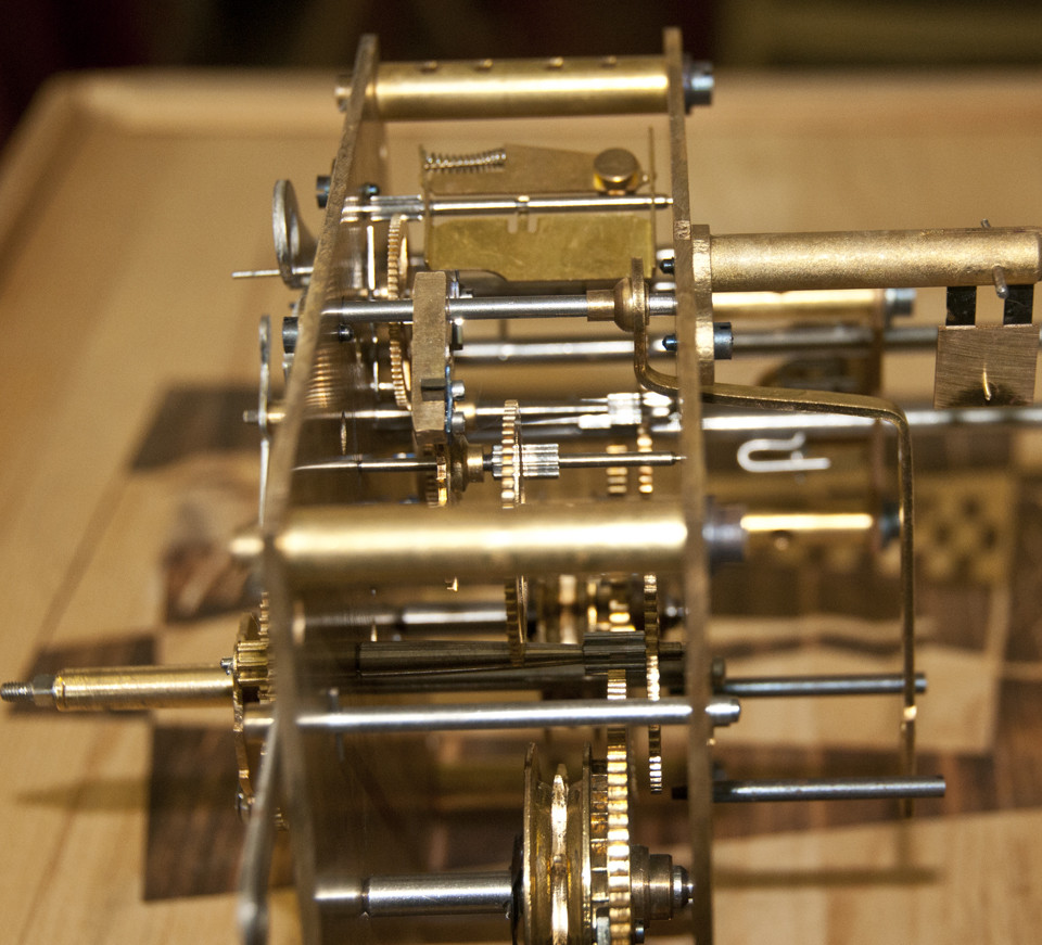 Gustav Becker Grandfather Clock Movement - Complete