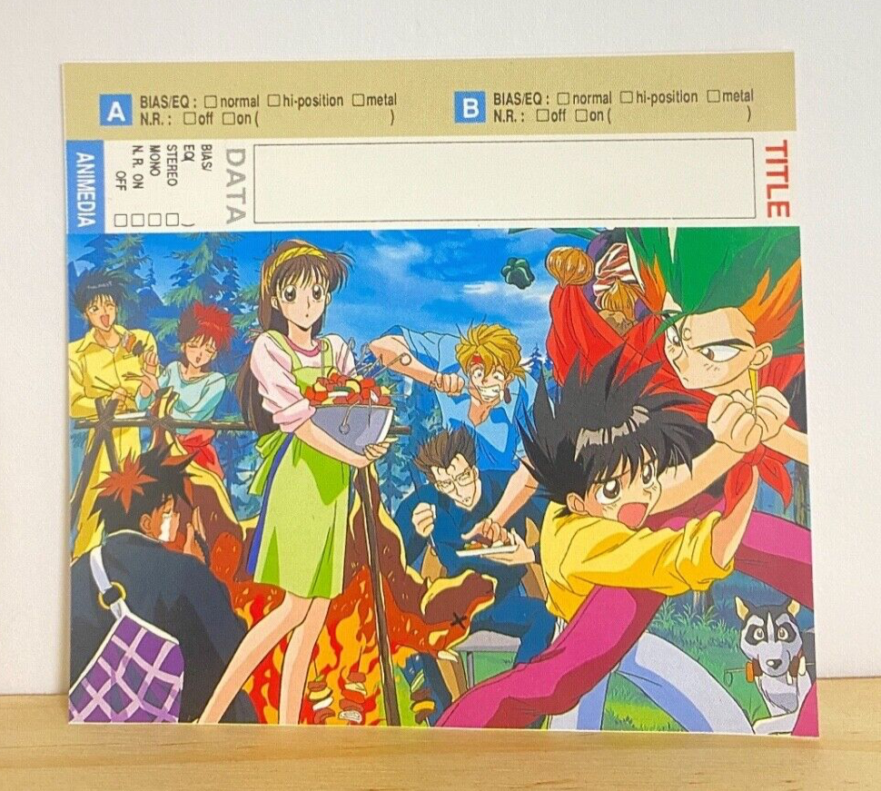 idolo サインBOX Future GPX Cyber Formula Cassette Tape Index Card Animedia