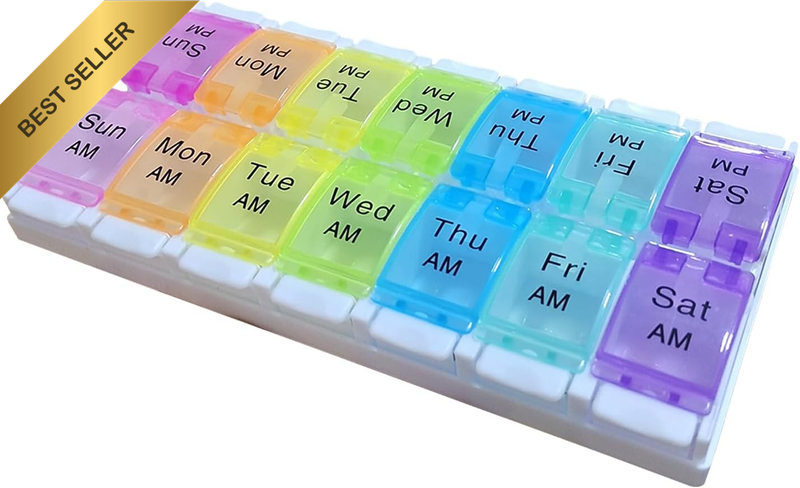 7 Day Weekly Pill Box Medicine Tablet Organizer Dispenser Container Case