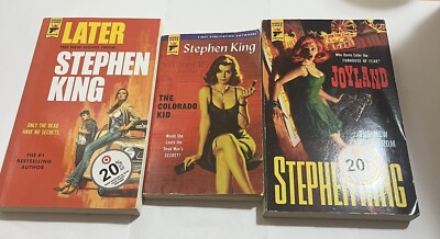 STEPHEN KING Hard Case Crime LOT Later Joyland The Colorado Kid 1st Publication