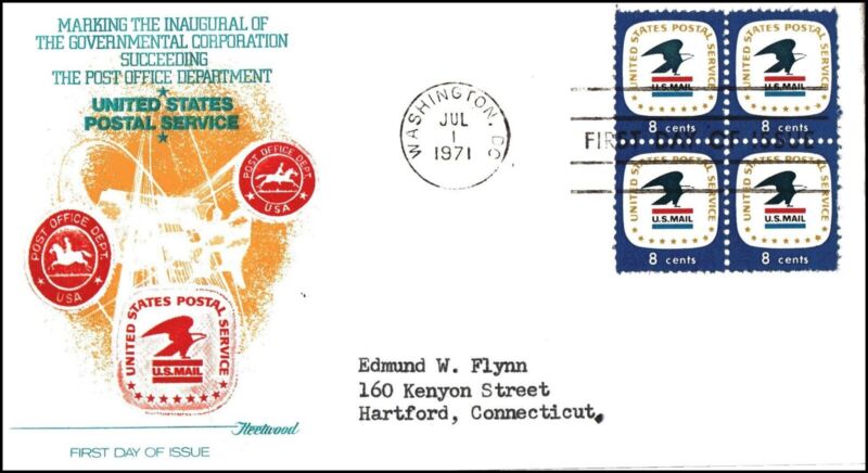 Usa Fdc - 1971 - United States Postal Service, Scott #1396 Fleetwood