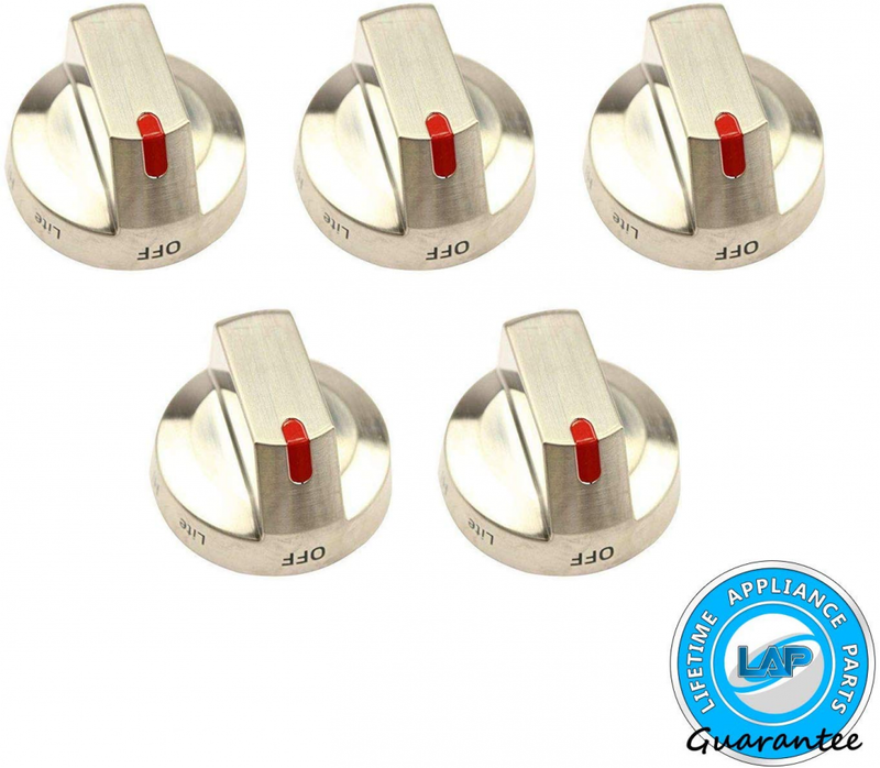 5 x Replacement Burner Knob Dial for Samsung Range Oven or Gas Stove