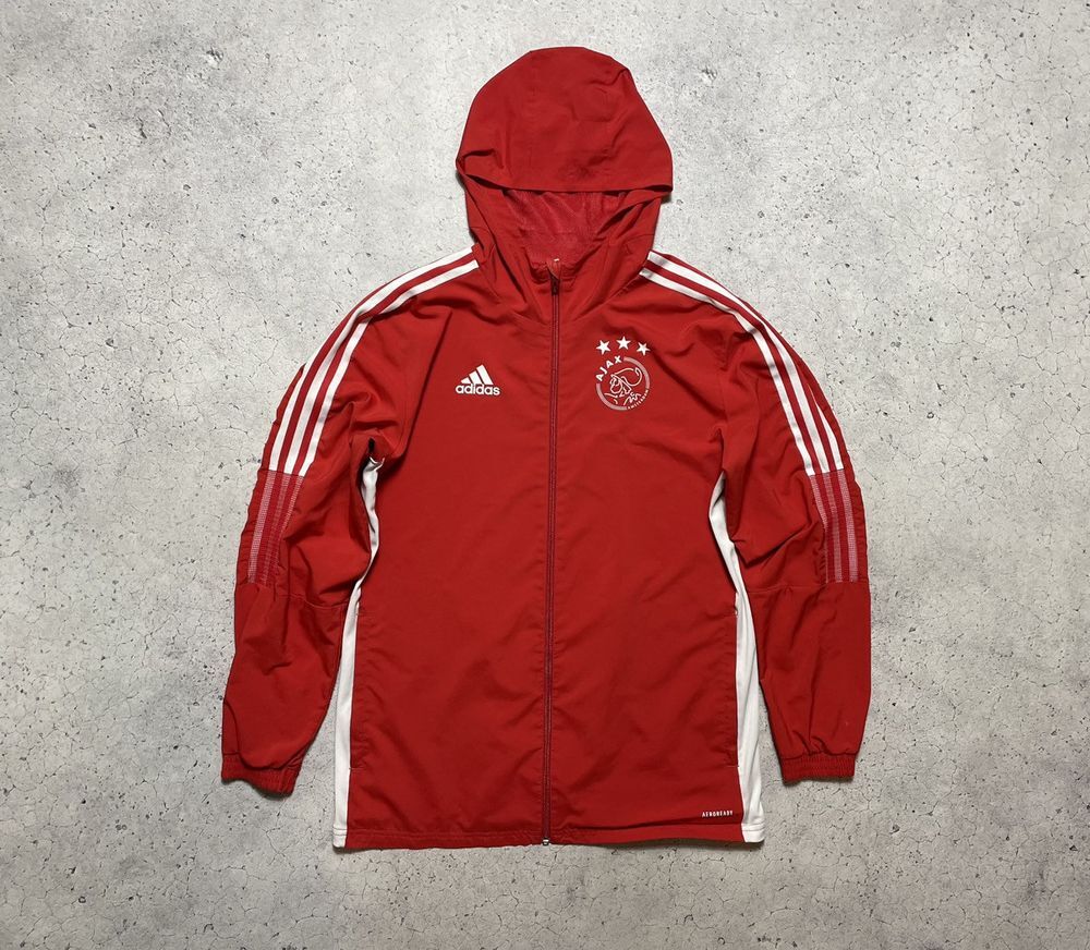 00's AJAX アヤックス　ジップアップジャケット ホワイト/レッド adidas アディダス AJAX アヤックス トラックジャケット