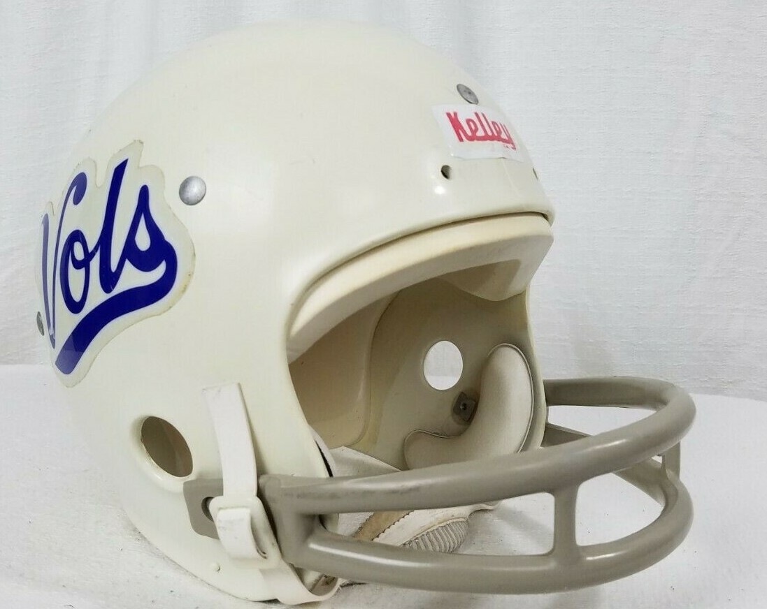 Vintage 1980 Bill Kelley BK 2 Bar Facemask Football Helmet SK40 Vols Medium