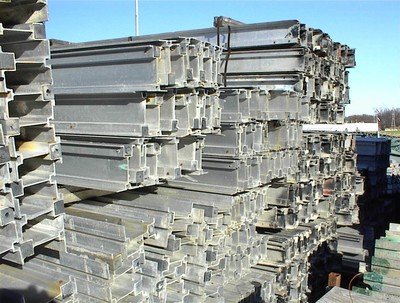 Patent and Etc Aluminum Beams  300 12' x 6 1/2 