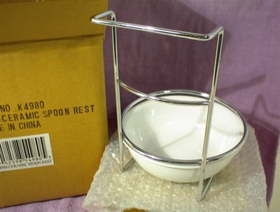 CERAMIC SPOON REST CHINA K4980 NEW IN BOX