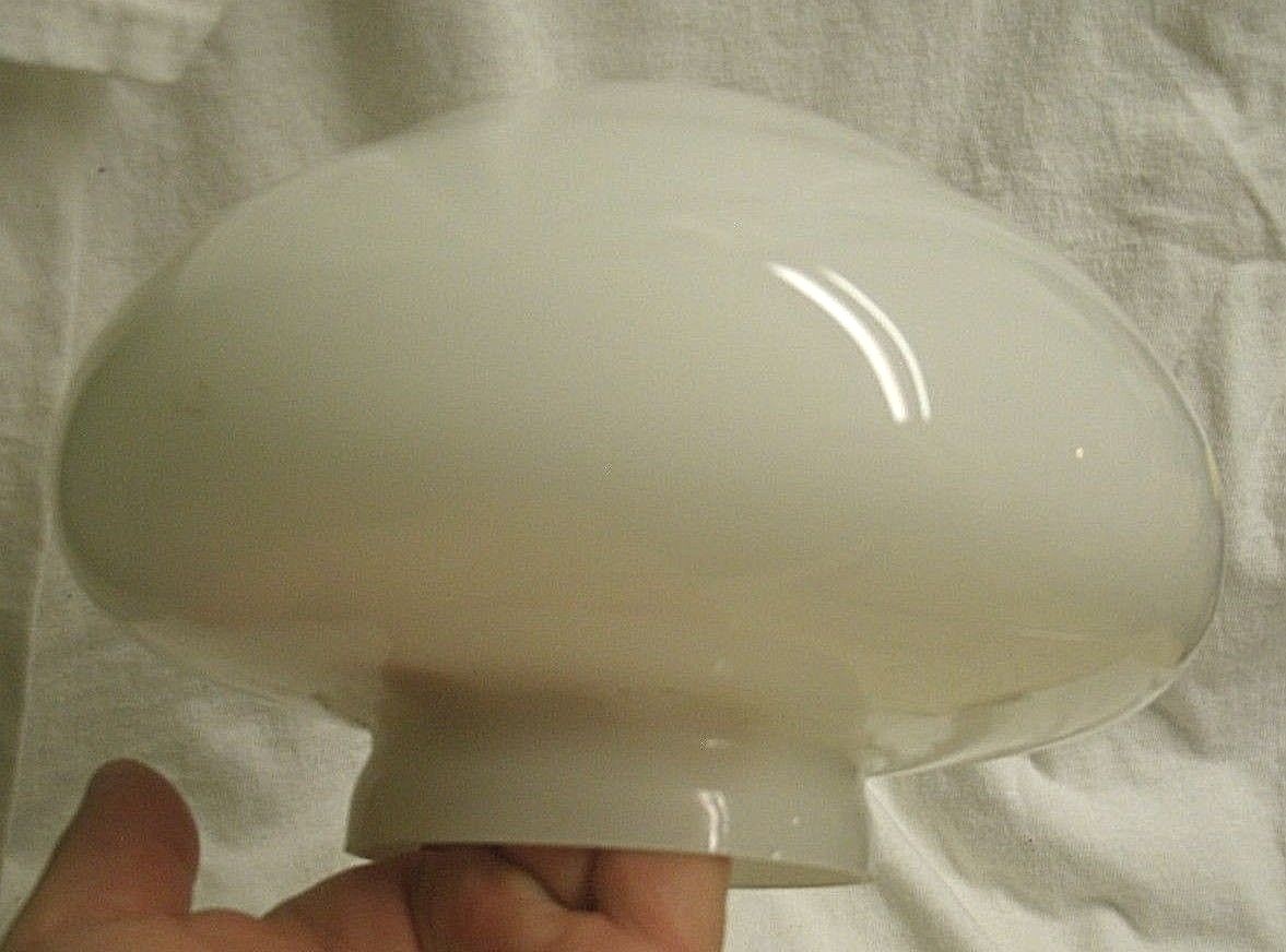 vintage White Glass Light Shade round mushroom shape ceiling fan light fixture