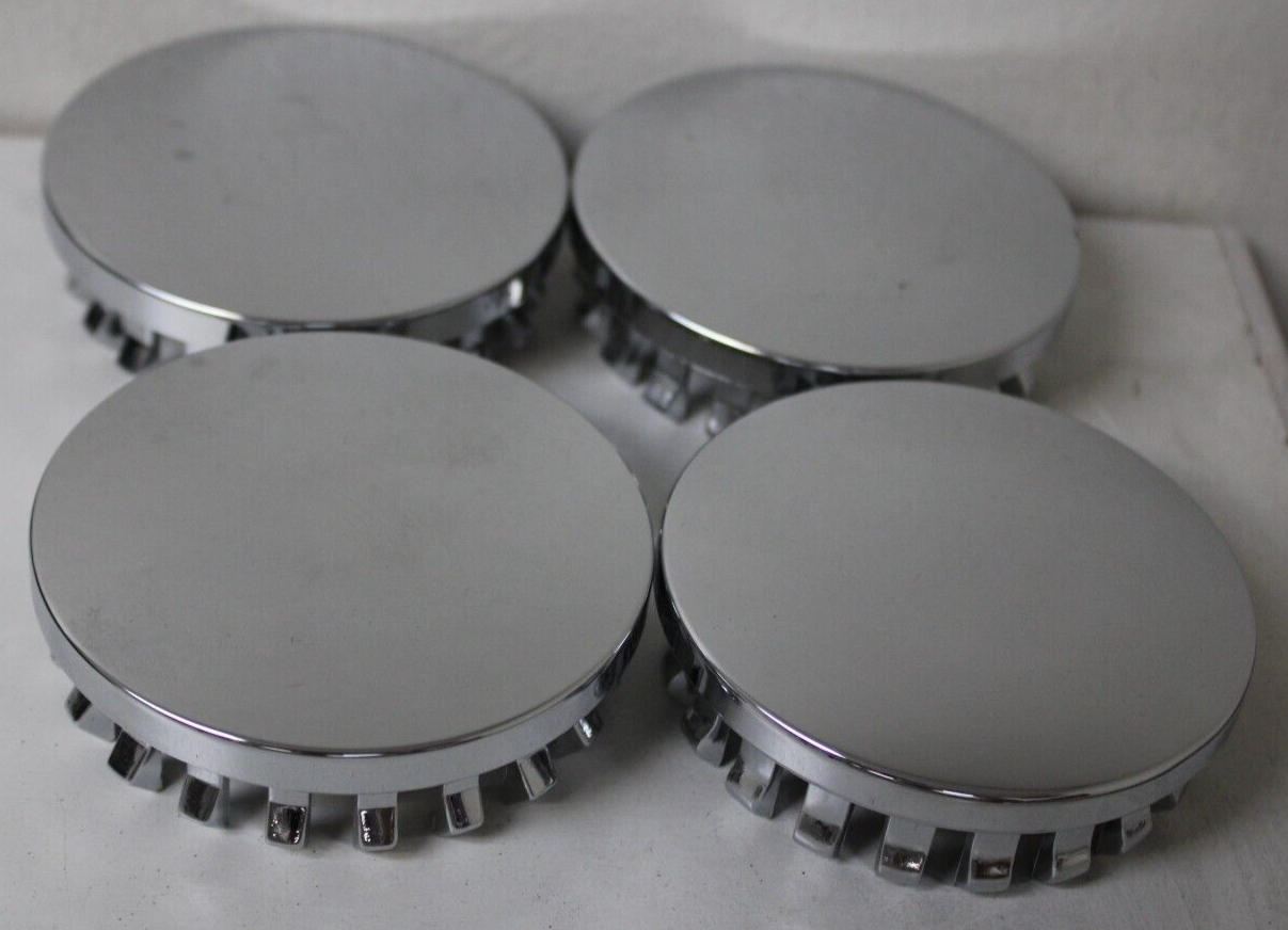 4) FITS Chevrolet Chevy Center Hub Cap CHROME cap-779