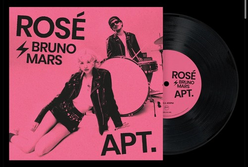 新品 ROSÉ & Bruno Mars APT. 限定ホワイト7インチレコード Rose & Bruno Mars - Apt. US Exclusive White Colour 7