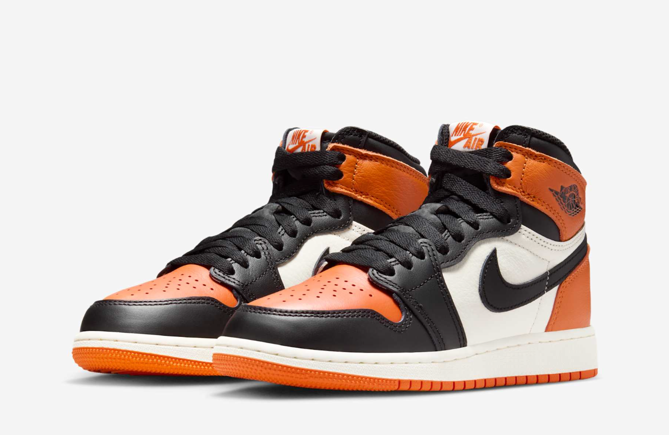 Nike Air Jordan 1 Retro High OG Shattered Backboard GS Size