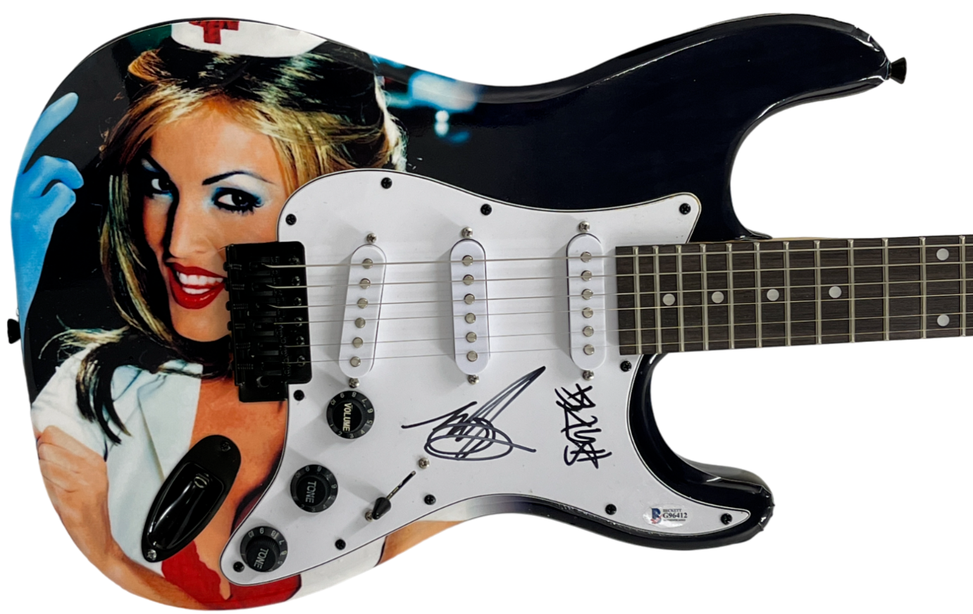 Blink 182 Mark Hoppus Travis Barker Signed Full Size