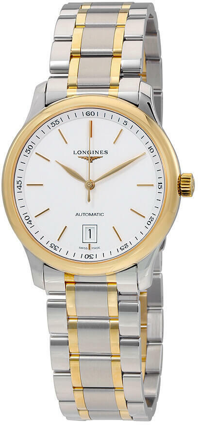 Pre-owned Longines Master Collection 38.5mm White Dial Men's Automatic Watch L26285127 In Yellow