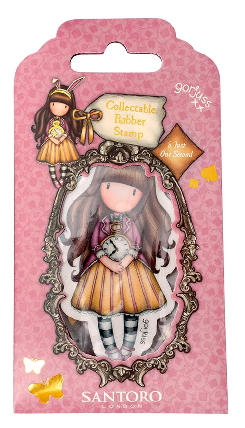 Gorjuss Girls Mini #8 JUST ONE SECOND Rubber Stamp-Stamping