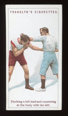 1924 Franklyn Davey & Co. Cigarettes Boxing #7 Ducking Left Lead Left VG/EX