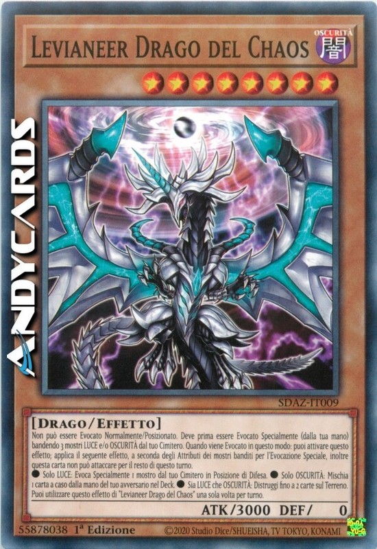 Levianeer Drago Del Chaos â¢ (Chaos Dragon Levianeer) â¢ Comune â¢ Sdaz It009 â¢ 1ed