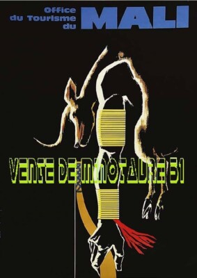 Office de tourisme du Mali 1960 - affiche plastifié