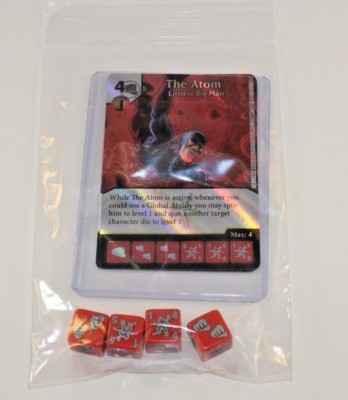 DC Dice Masters Green Arrow Flash * ATOM * Set RARE FOIL Uncommon CUR 4 DICE 