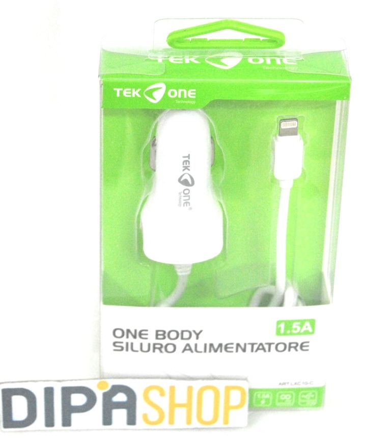 Alimentatore One Body TeKone LXC10-C Da Auto Carica 1.5A Iphone 5 5s 6 6s 5c hsb