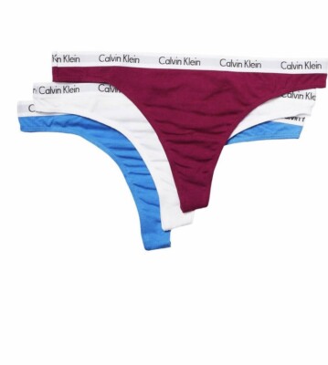 Calvin Klein Women's Carousel Thong Panty 3 Pack size medium - M1a-2