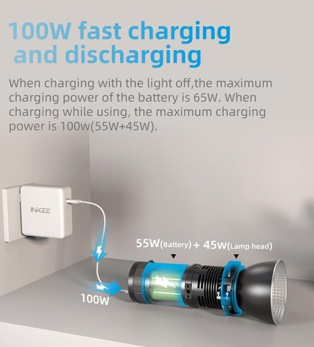 INKEE GC30 Gold Crow 30W COB Led Video Light 2700K-5600K Bi-Color