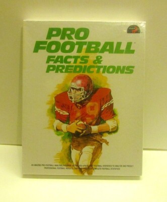 VERY RARE Pro Football Facts & Predictions For Commodore 64/128 - NEW