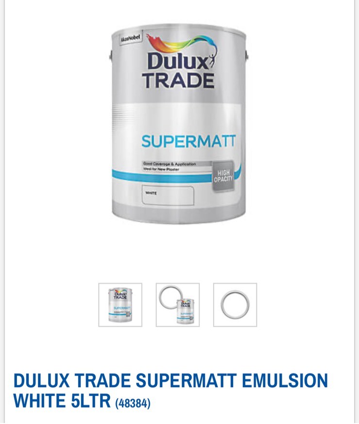 Dulux trade supermatt emulsion white in Waterloo, London Gumtree